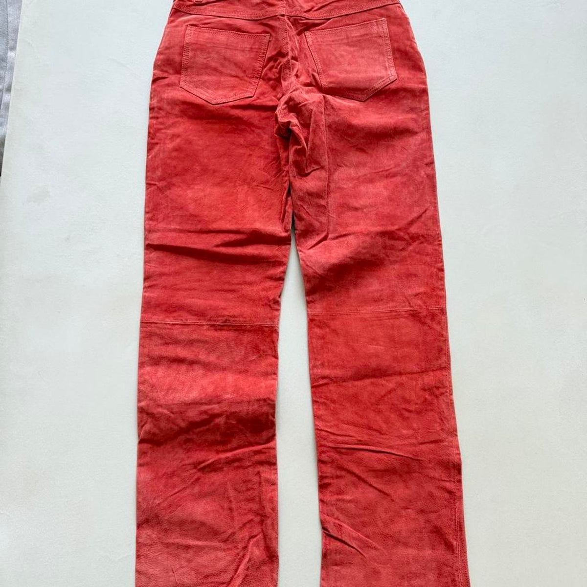 Vintage Deadstock Jou Jou Skins Red Suede Pants, Mid Rise, NWT, 30 Waist - photo 5