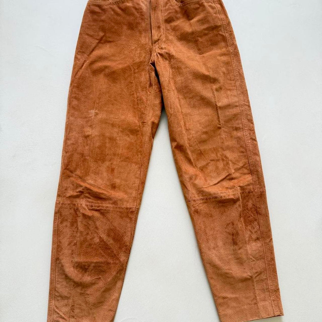 Vintage Pig Suede Leather Pants, Made in Yugoslavia - photo 1