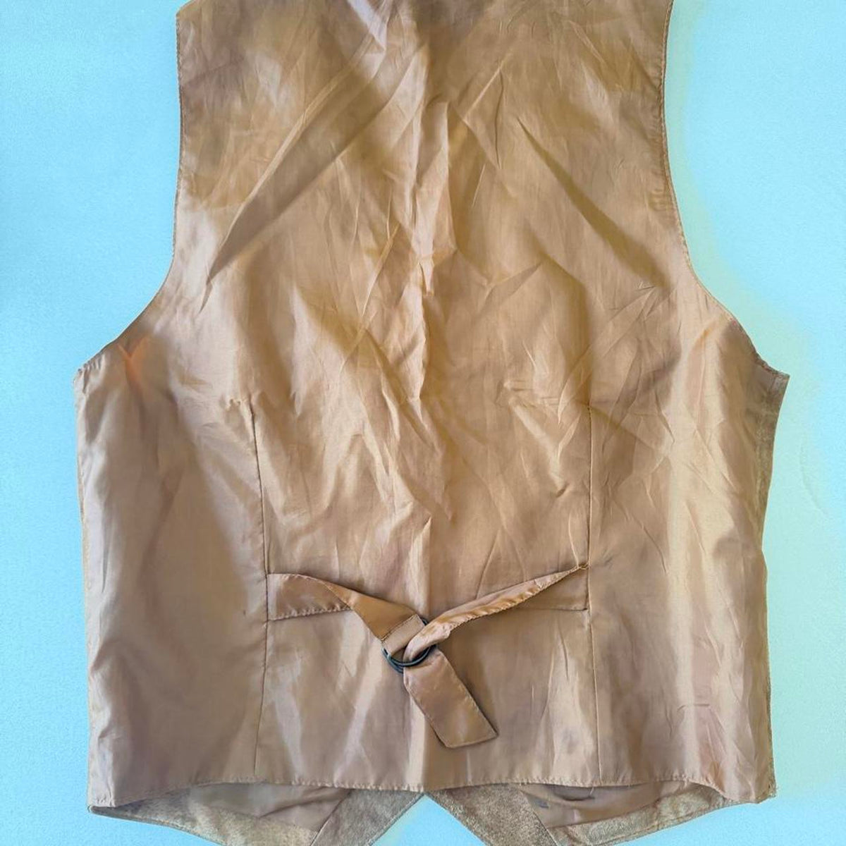 Vintage Camel Genuine Suede Leather Vest, Men's M / Women's XL - photo 2