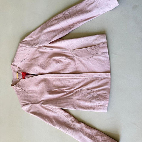 Vintage 2006 Anne Klein Pink Genuine Leather Jacket, Size 6 - photo 1
